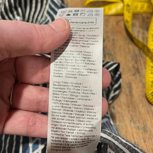 Part Two in Navy white blouse size 36 - Picture 4 of 10